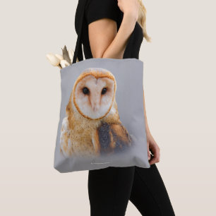 Bolso De Tela Una serena y bella lechuza