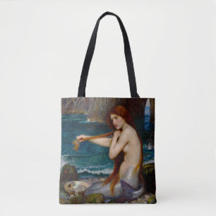 Bolso De Tela Una sirena, c. 1900 de John Waterhouse