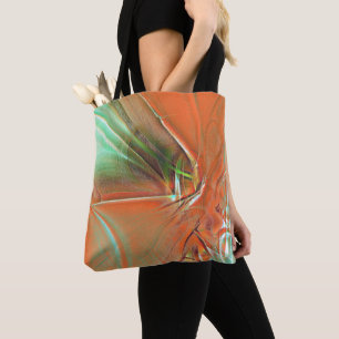 Bolso De Tela Una textura digital naranja muy áspera, color gris