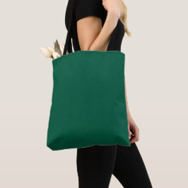 Bolso De Tela Una textura suave sólida de color verde oscuro