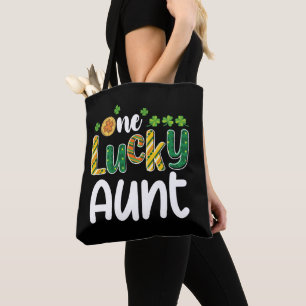 Bolso De Tela Una tía afortunada con familia coordinada para el