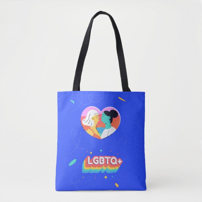 Bolso De Tela Una vida de moda con el orgullo arcoiris LGBTQ+ Le (Anverso)