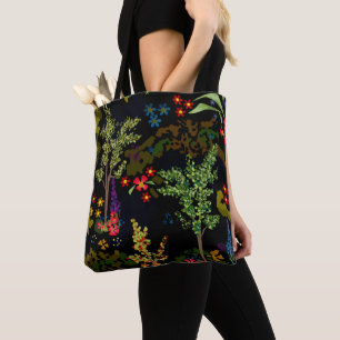 Bolso De Tela Unas hermosas plantas de flores personalizados lin