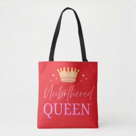 Bolso De Tela Unbothered Queen Tote Shopping Bag