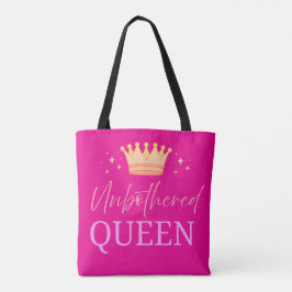 Bolso De Tela Unbothered Queen Tote Shopping Bag
