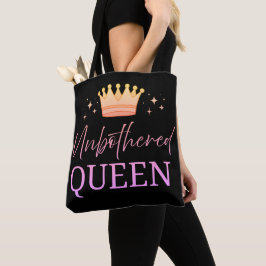 Bolso De Tela Unbothered Queen Tote Shopping Bag
