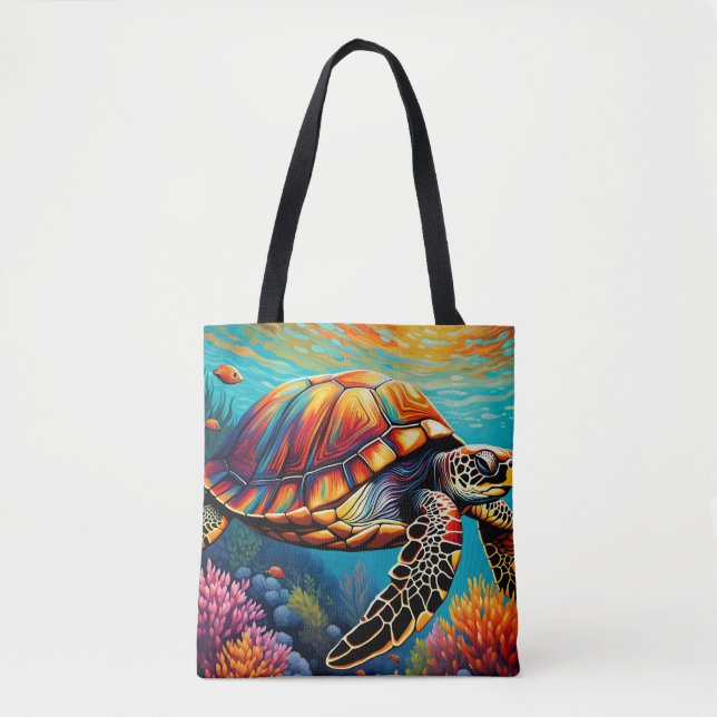 Bolso De Tela Une belle tortue (Anverso)