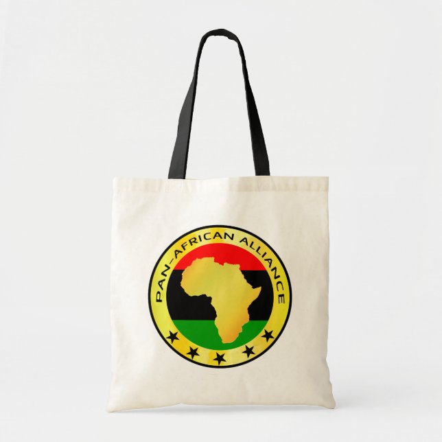 Bolso De Tela UNIA PAN AFRICAN ALLIANCE Africa Roots Tote Bag (Frente)