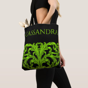 Bolso De Tela Único Swirl Ombre Green personalizado
