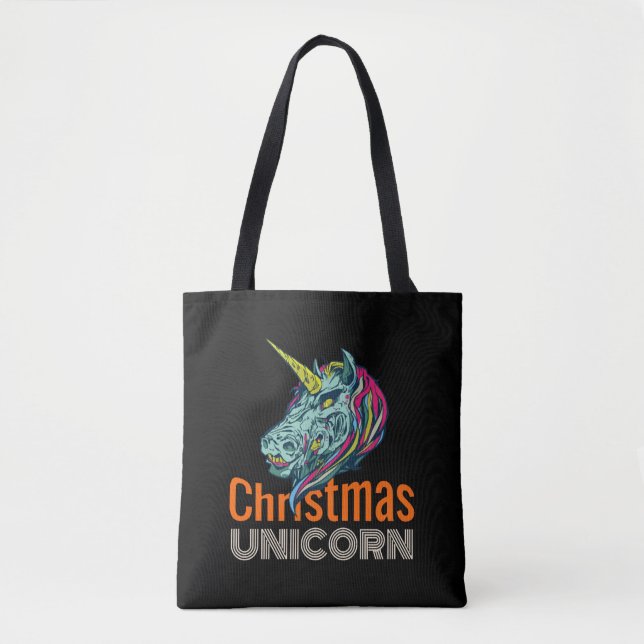 Bolso De Tela Unicorn navidades (Anverso)