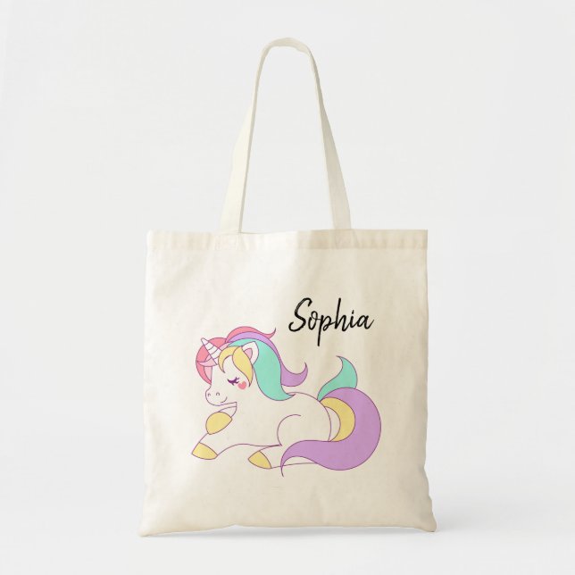 Bolso De Tela Unicornio (Frente)