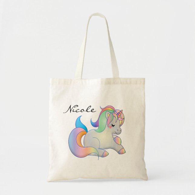 Bolso De Tela Unicornio (Frente)