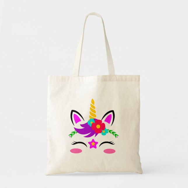 Bolso De Tela Unicornio (Frente)