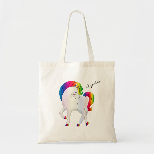 Bolso De Tela Unicornio (Frente)