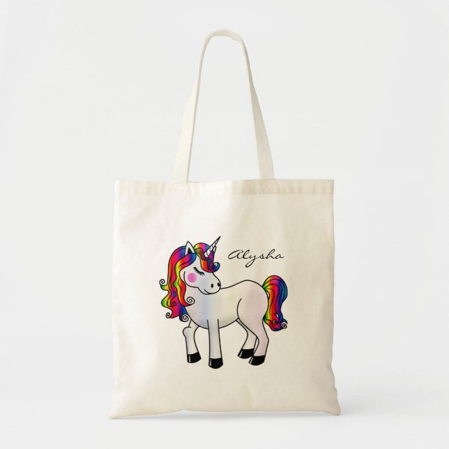 Bolso De Tela Unicornio (Frente)