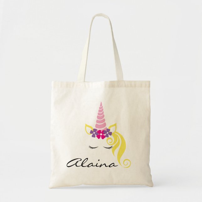 Bolso De Tela Unicornio (Frente)