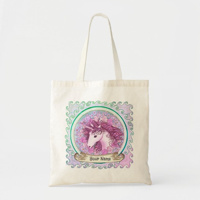 Bolso De Tela Unicornio Alfa  (Frente)