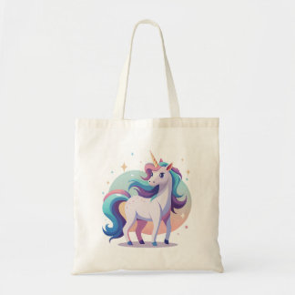 Bolso De Tela Unicornio arcoiris pastel al estilo personalizado