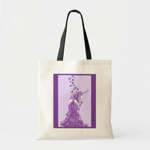 Bolso De Tela Unicornio con las mariposas