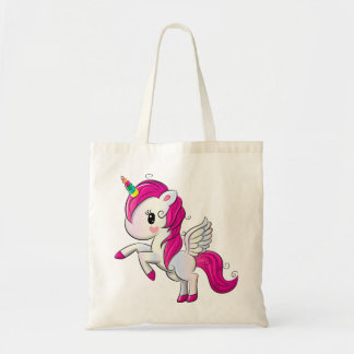 Bolso De Tela Unicornio de arcoiris