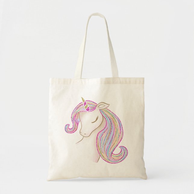 Bolso De Tela Unicornio de bonito (Frente)