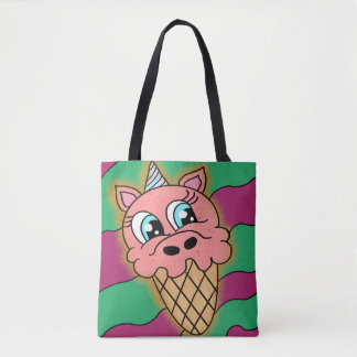 Bolso De Tela unicornio de helados