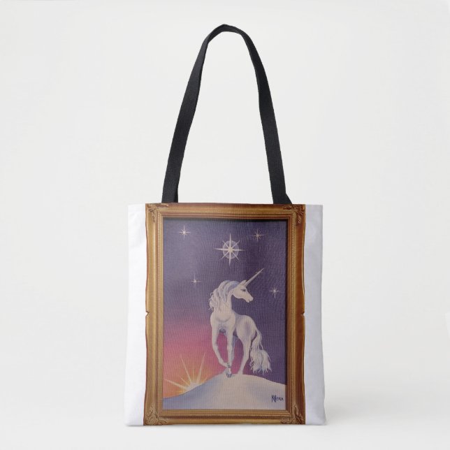 Bolso De Tela Unicornio de Hielo (Anverso)