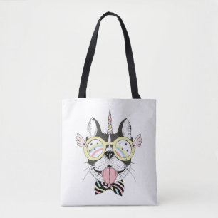 Bolso De Tela Unicornio del bulldog francés