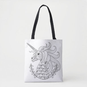 Bolso De Tela Unicornio inspirado 3