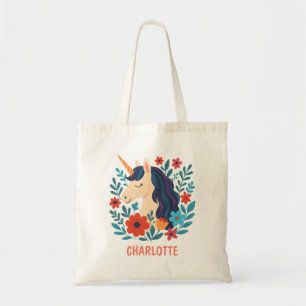 Bolso De Tela Unicornio Mágico Caprichoso Personalizado
