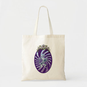 Bolso De Tela Unicornio mágico de plata