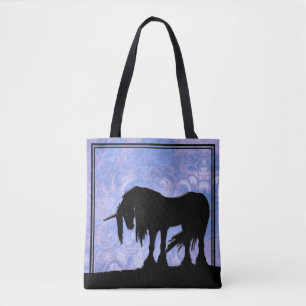 Bolso De Tela Unicornio místico (grano morado giratorio)