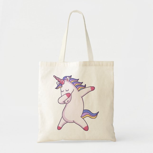 Bolso De Tela Unicornio que frota (Frente)