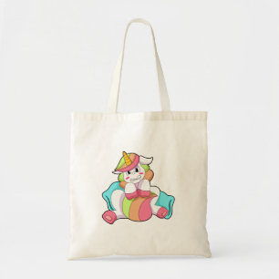 Bolso De Tela Unicornio tímido con almohada