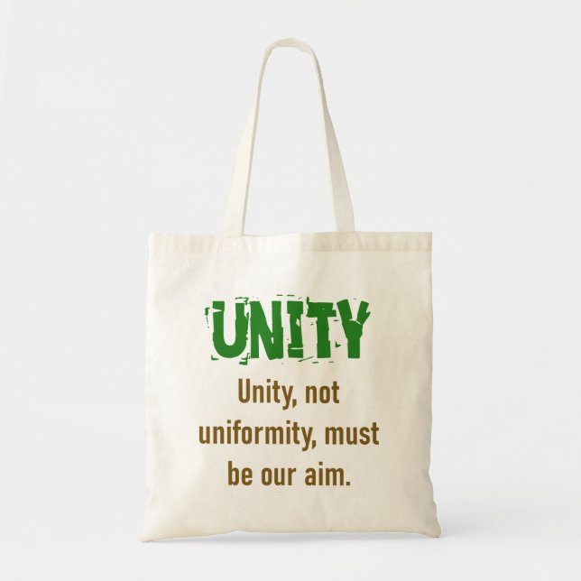 Bolso De Tela Unidad No Uniformidad - Cita de unidad (Frente)