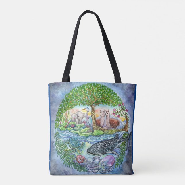 Bolso De Tela Unidos (Reverso)