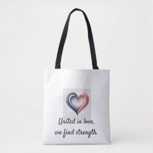 Bolso De Tela Unidos en el amor - Elegante camiseta para mujeres