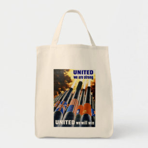Bolso De Tela Unidos Somos fuertes