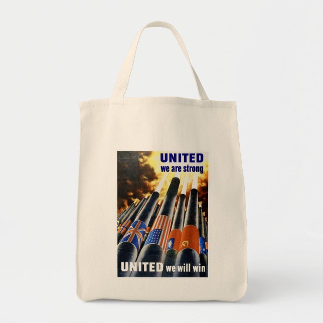Bolso De Tela Unidos Somos fuertes (Frente)