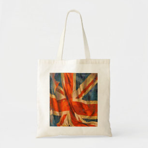 Bolso De Tela Unión de estilo Grunge Jack Bandera Británica onde