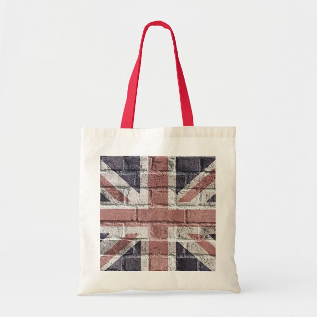 Bolso De Tela Union Jack - Británico, Inglaterra (Bolsa Tote) (Frente)
