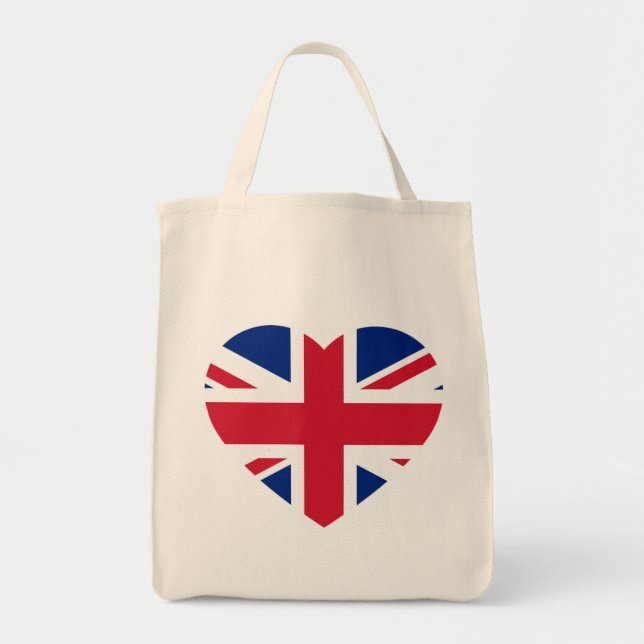 Bolso De Tela Union Jack Heartflag gtcnt (Frente)