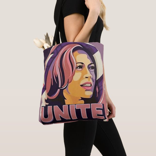 Bolso De Tela Unite - Kamala Harris Walz 2024 Tote Bag (Detalle)