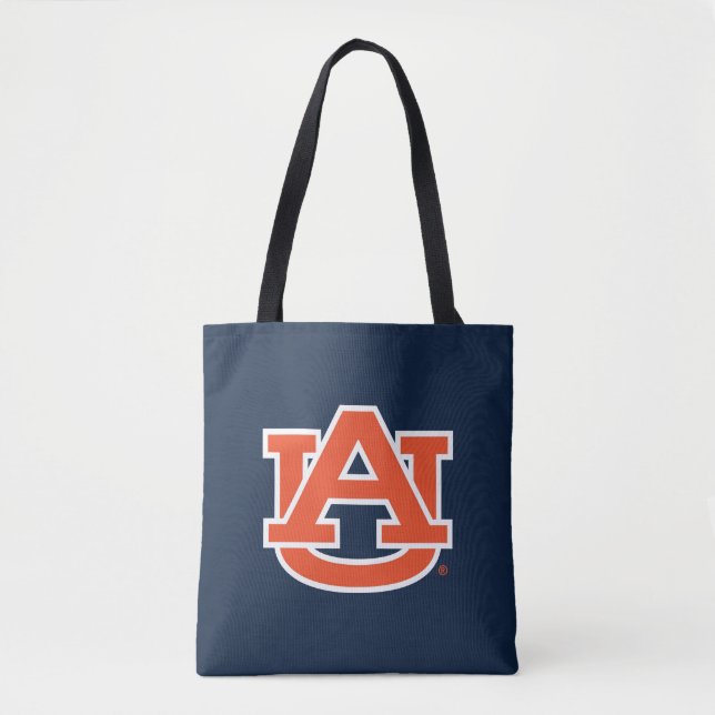 Bolso De Tela Universidad Auburn | Logo de Auburn UA (Anverso)