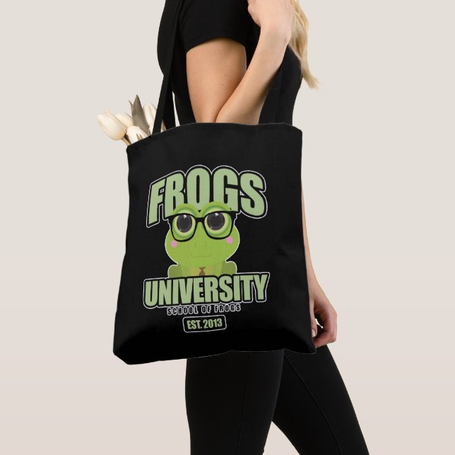 Bolso De Tela Universidad de Frogs (Detalle)