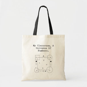 Bolso De Tela Universo de Números del Aula Mundo de las Matemá