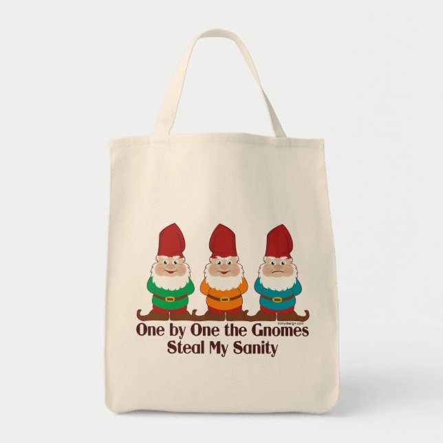 Bolso De Tela Uno Por Uno Los Gnomes Divertidos (Frente)