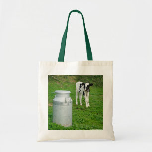 Bolso De Tela Urna del becerro y de la leche