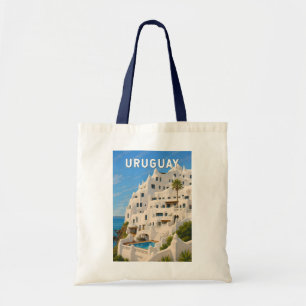 Bolso De Tela Uruguay Casapueblo Ilustración Arte de Viaje Vinta