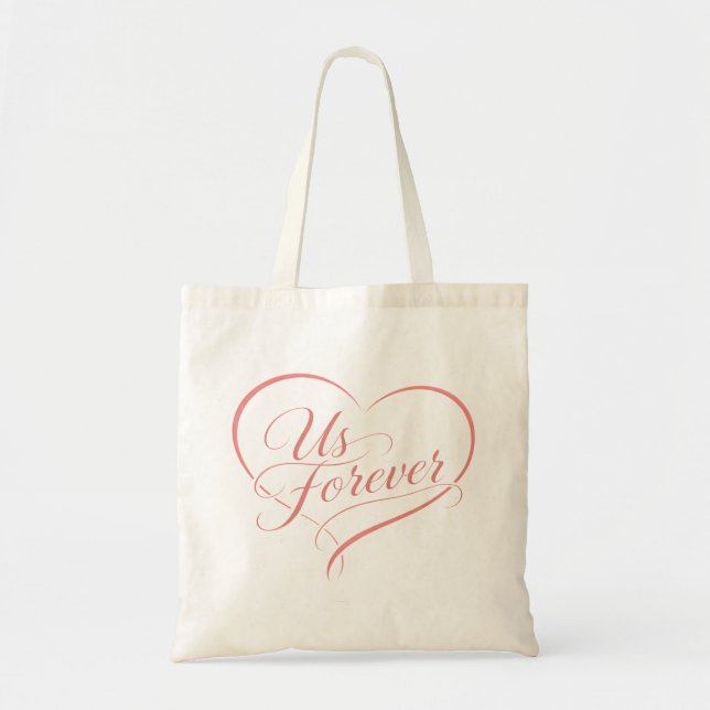 Bolso De Tela Us Forever Romantic Heart Tote Bag (Frente)